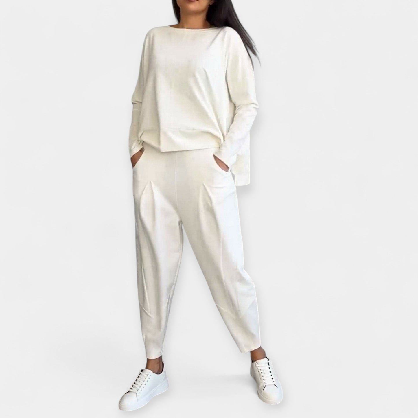 Serena Women’s Long Sleeve Lounge Set – Soft Knit & Relaxed Fit