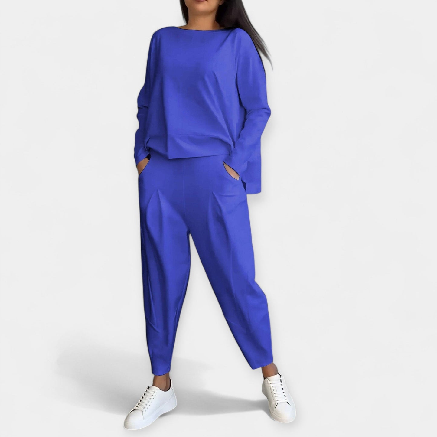 Serena Women’s Long Sleeve Lounge Set – Soft Knit & Relaxed Fit