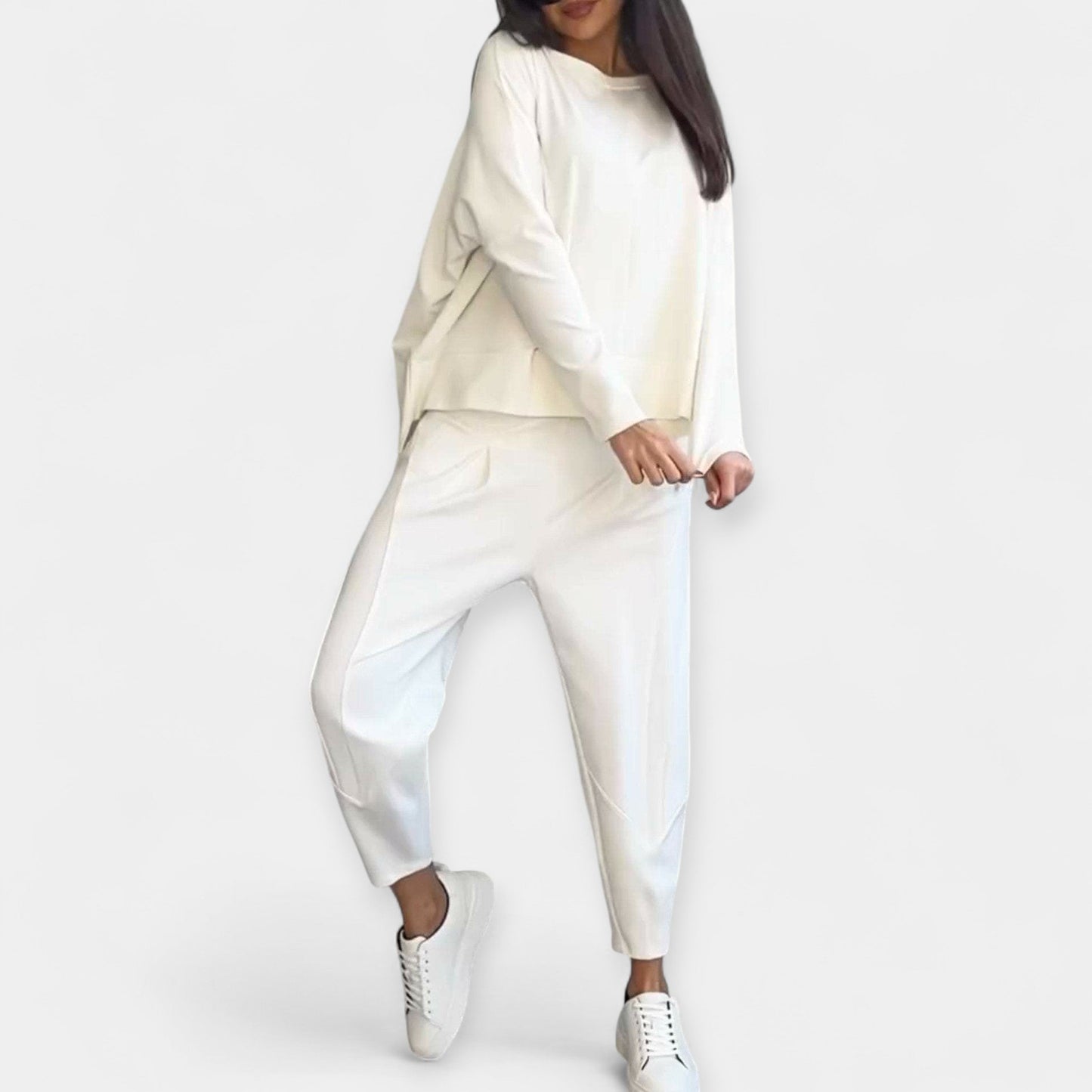 Serena Women’s Long Sleeve Lounge Set – Soft Knit & Relaxed Fit