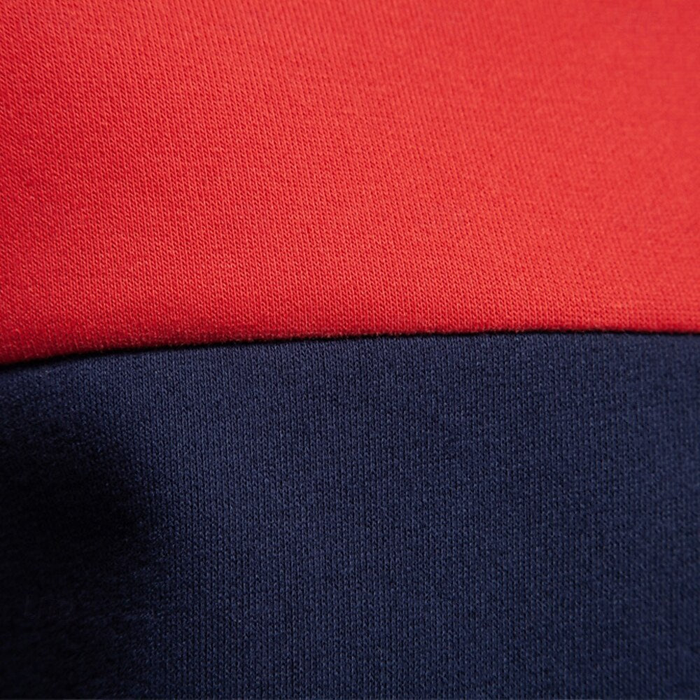 Patrick Men’s Polo Sweater – Cotton Knit Pullover with Colourblock Design