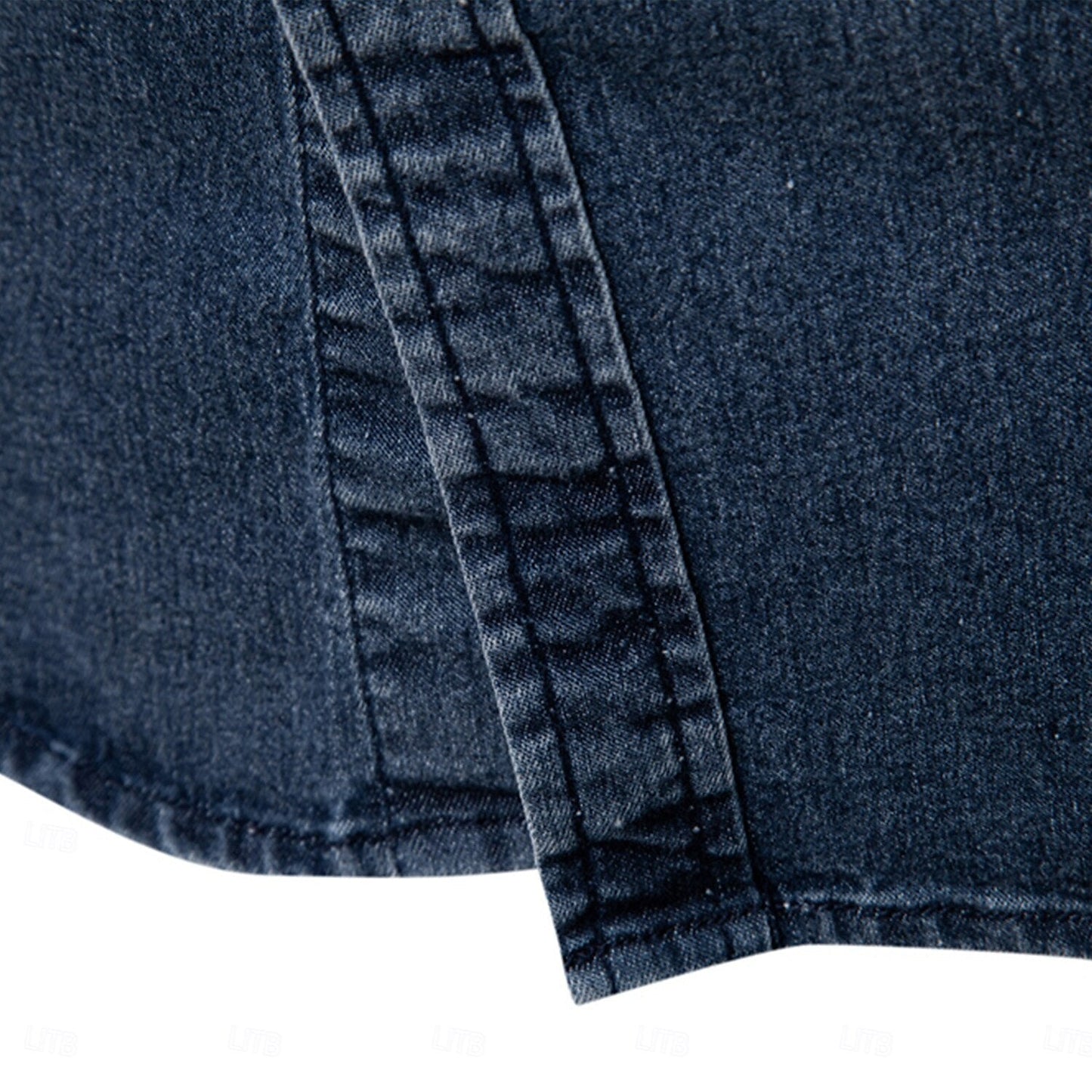 Rowan Men’s Long Sleeve Denim Shirt – Classic Button-Down with Chest Pocket