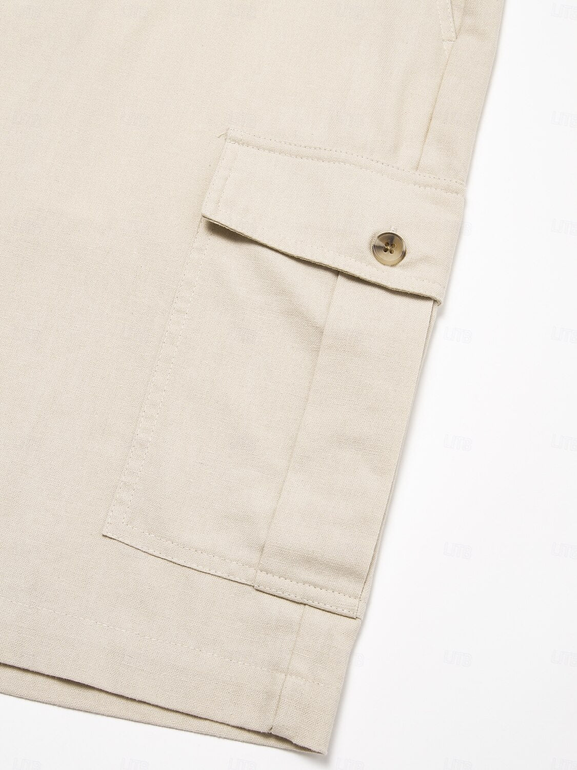 Benjamin Men’s Linen Blend Shorts – Breathable Mid Waist with Front Pockets