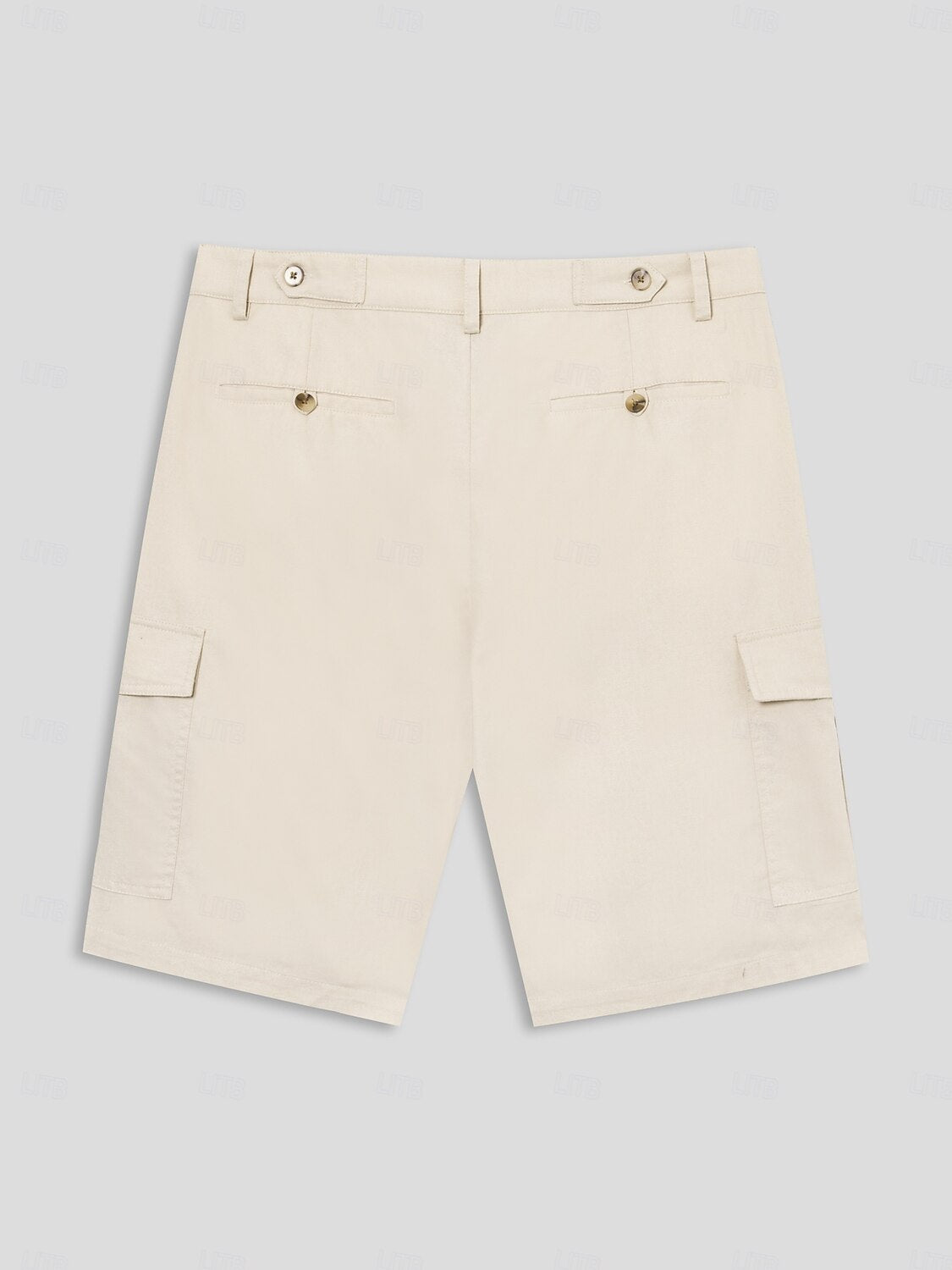 Benjamin Men’s Linen Blend Shorts – Breathable Mid Waist with Front Pockets