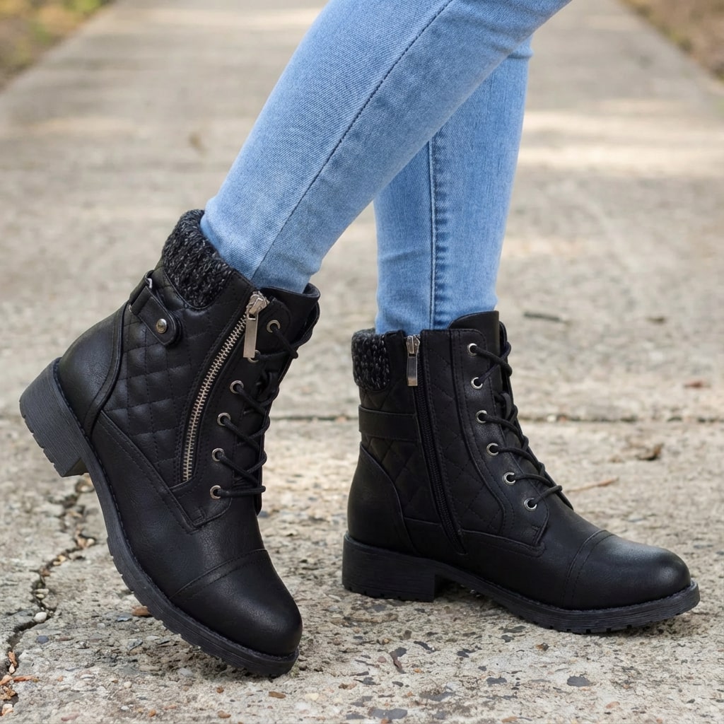 Harriet Women’s Leather Zipped Ankle Boots