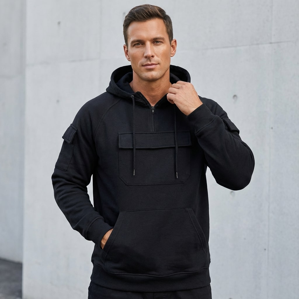 Crispin Men’s Hoodie Sweatshirts – Cotton Relaxed Fit Hoodies