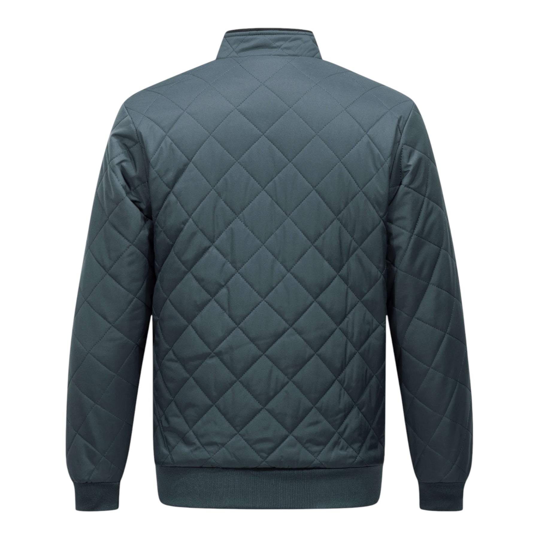 Silvio Men’s Quilted Jacket – Diamond Quilted Fleece-Lined Winter Jacket