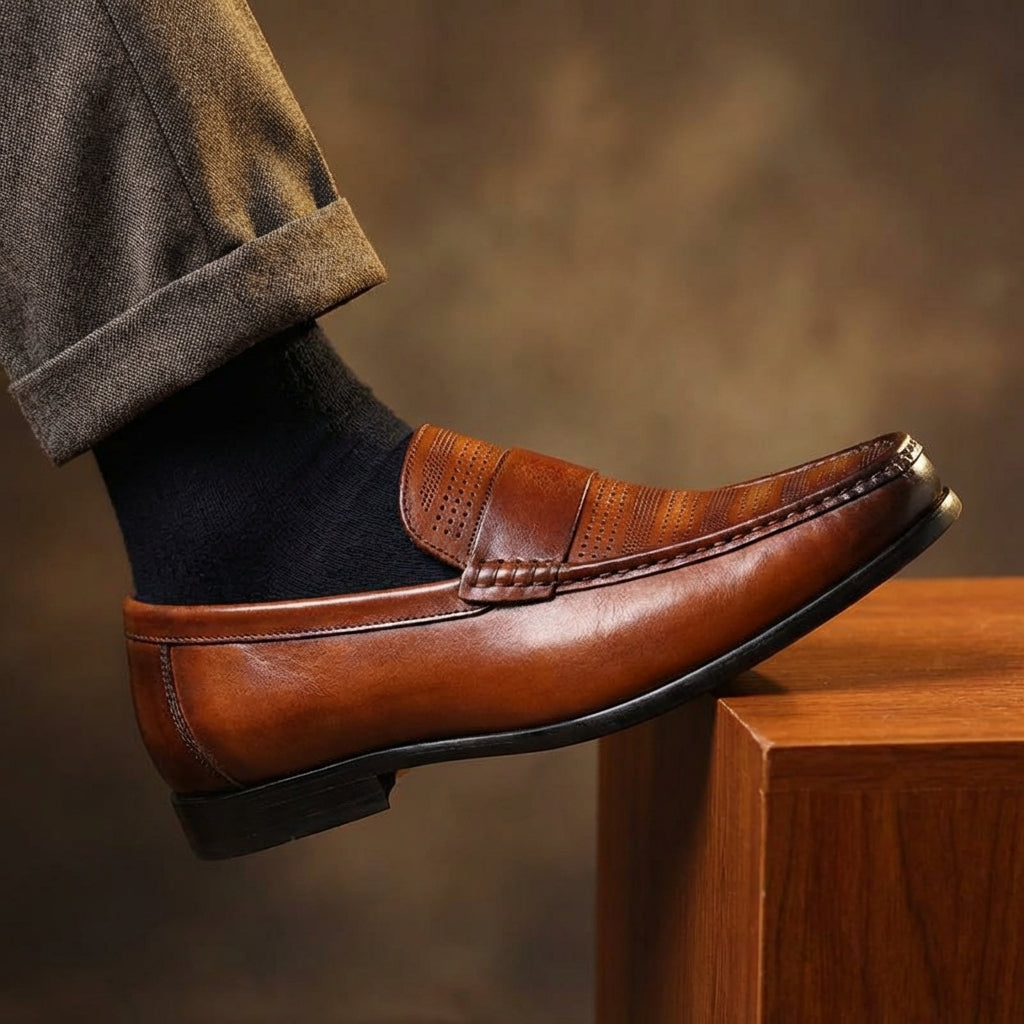 Hadrian Men’s Cowhide Leather Loafers