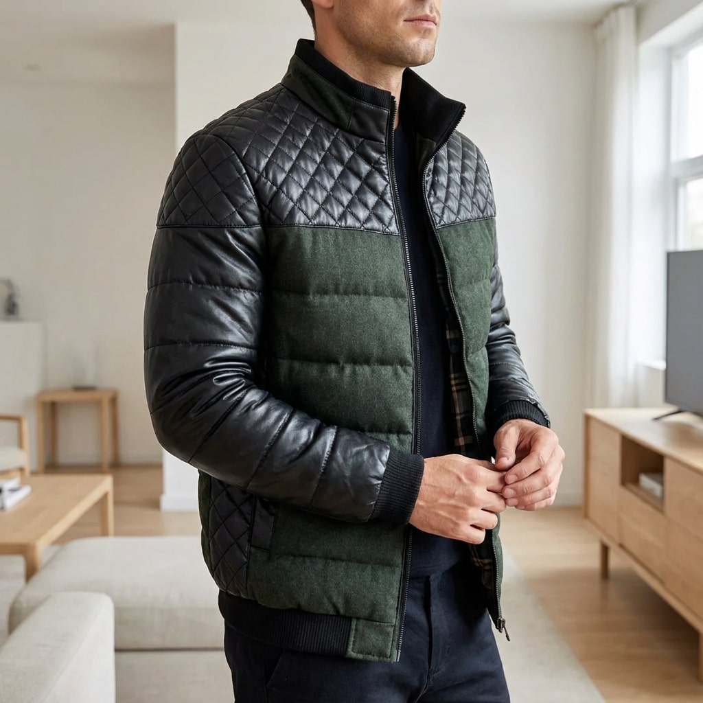 Héctor Men’s Puffer Jacket – Warmth Quilted Coat