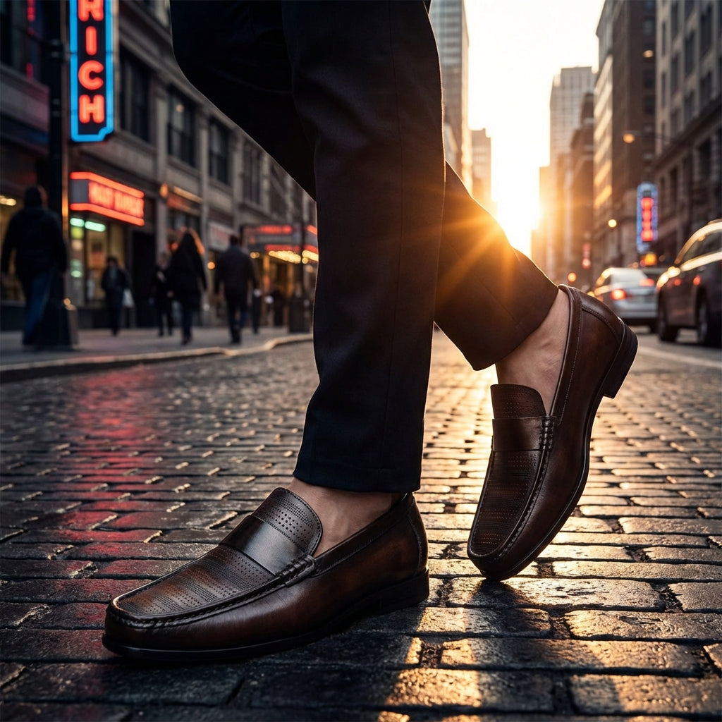 Hadrian Men’s Cowhide Leather Loafers