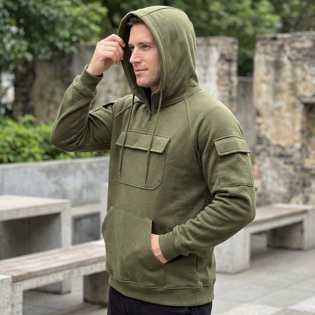 Crispin Men’s Hoodie Sweatshirts – Cotton Relaxed Fit Hoodies