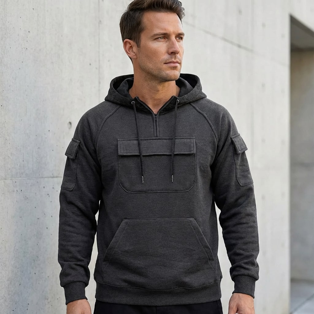 Crispin Men’s Hoodie Sweatshirts – Cotton Relaxed Fit Hoodies