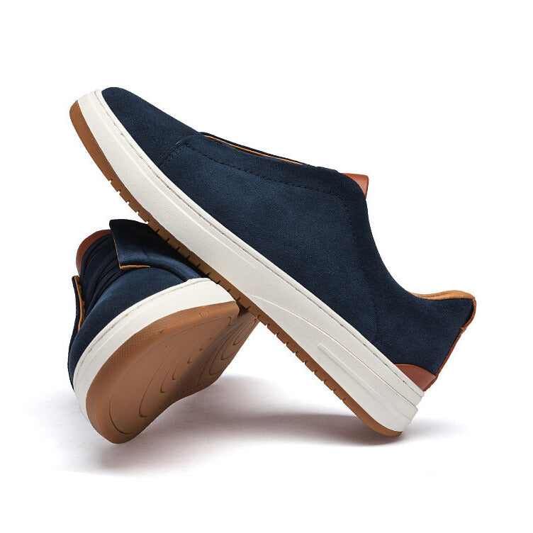 Dominic Men's Trainers – Cowhide Slip-On Leather Shoes