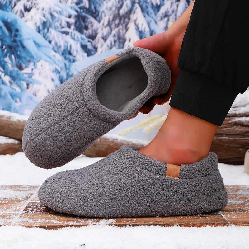 Lucien Teddy Fleece Slides – Ultra-Soft Indoor & Outdoor Slippers