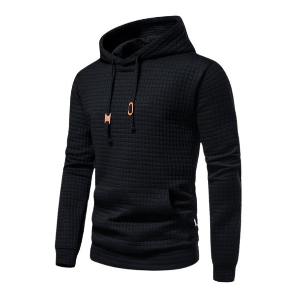 Samuel Men’s Hooded Pullover – Textured Knit Hoodie Sweater