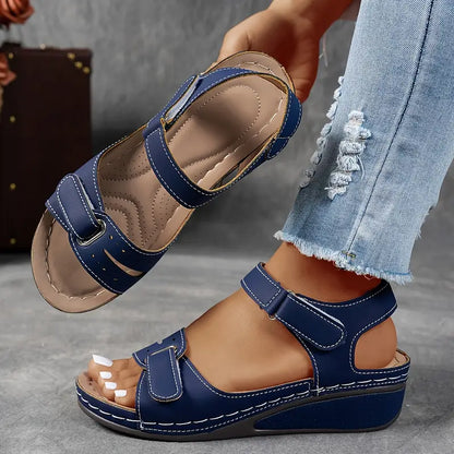 Amara Women’s Sandals – Soft Vegan Leather with Adjustable Fit