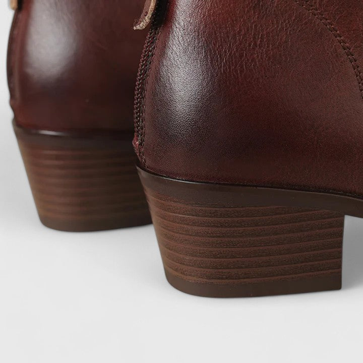 Claudia Women’s Ankle Boots – Low Heel Booties with Timeless Versatility