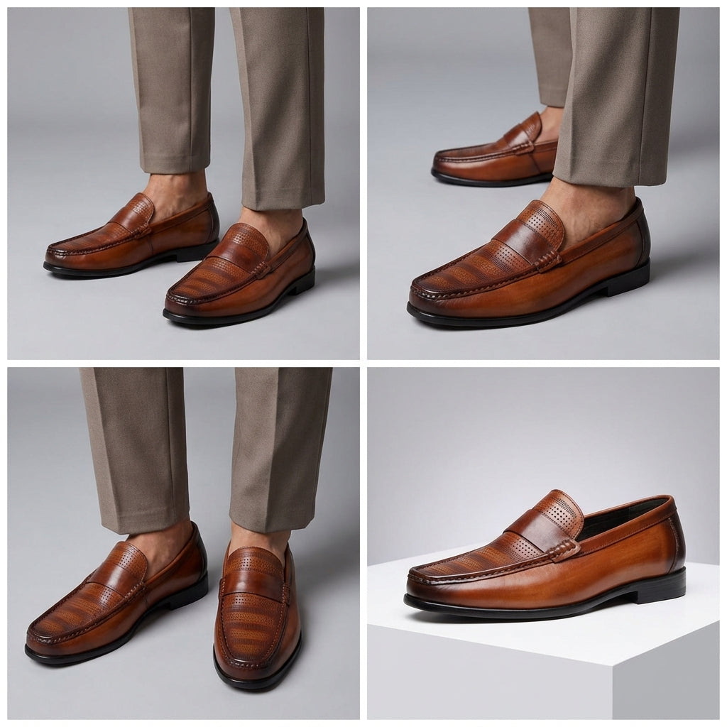 Hadrian Men’s Cowhide Leather Loafers