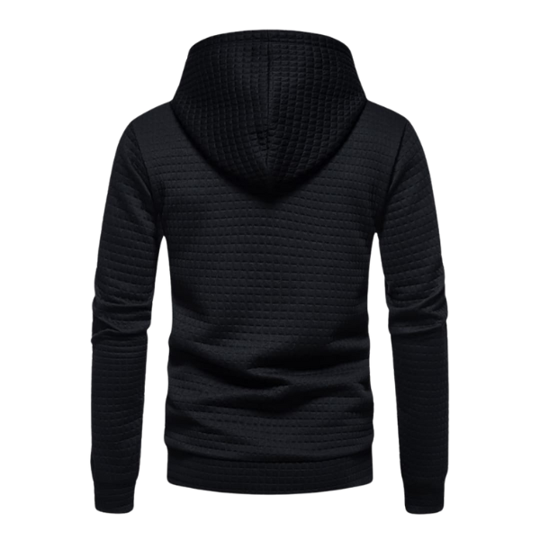 Samuel Men’s Hooded Pullover – Textured Knit Hoodie Sweater
