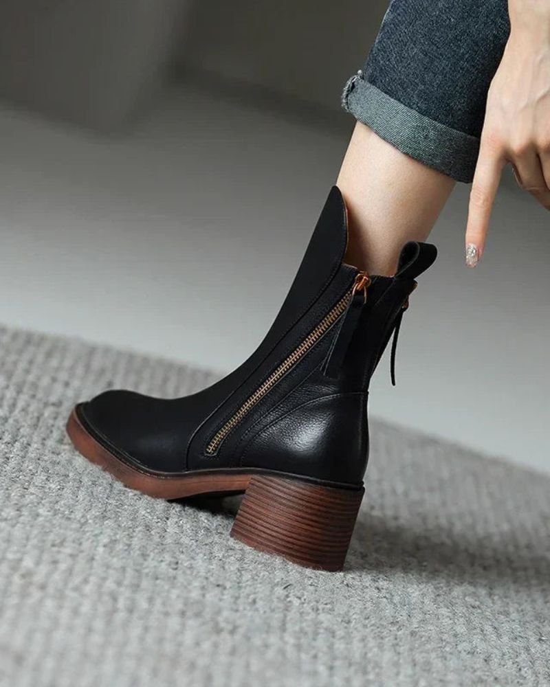 Colette Women’s Ankle Boots with Side Zipper