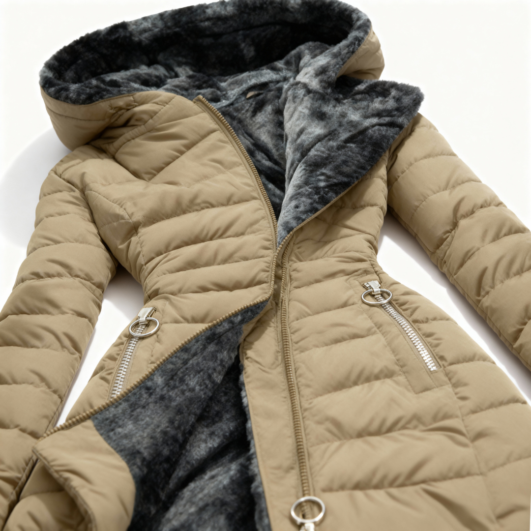 Renee Women’s Waterproof Coat – Insulated Long Hooded Winter Jacket