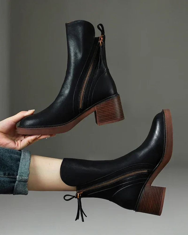 Colette Women’s Ankle Boots with Side Zipper