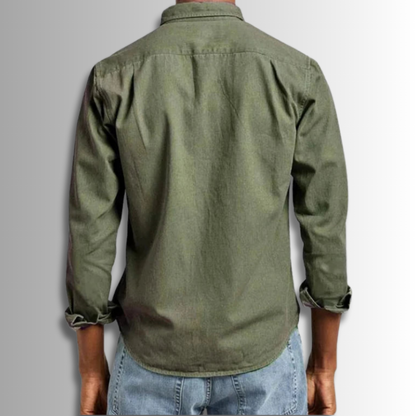 Domenico Men’s Cotton Shirt – Lightweight Button-Down for Work & Weekend