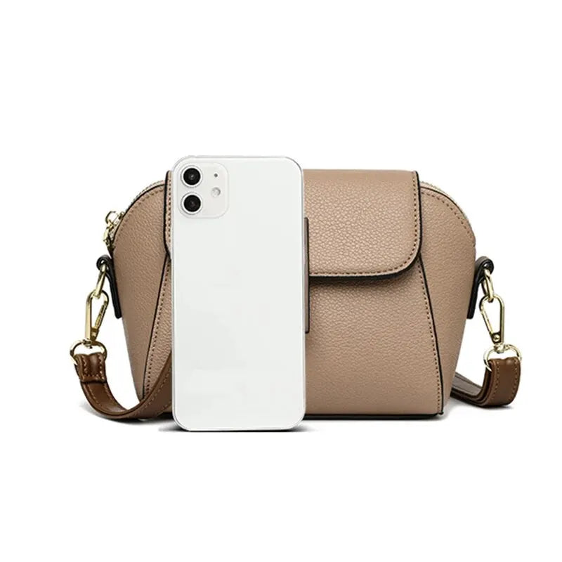 Giorgia Women's Mini Crossbody Bag – Pebbled Vegan Leather Compact Handbag