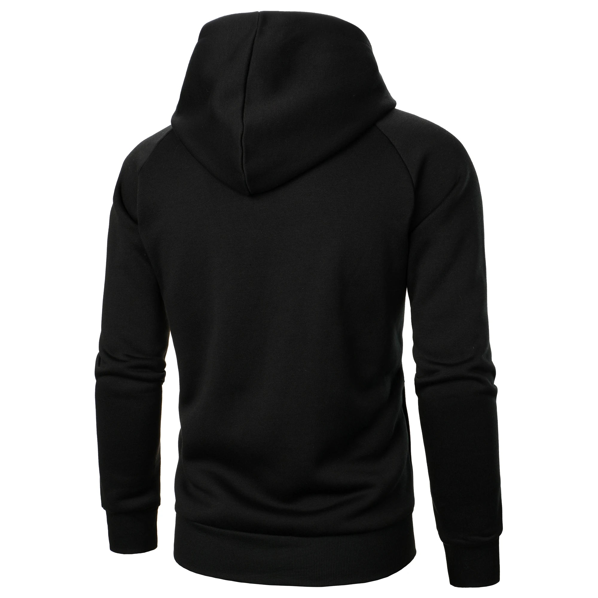 Brion Men’s Zip Up Hoodie – Asymmetric Crossover Fleece Hoodie
