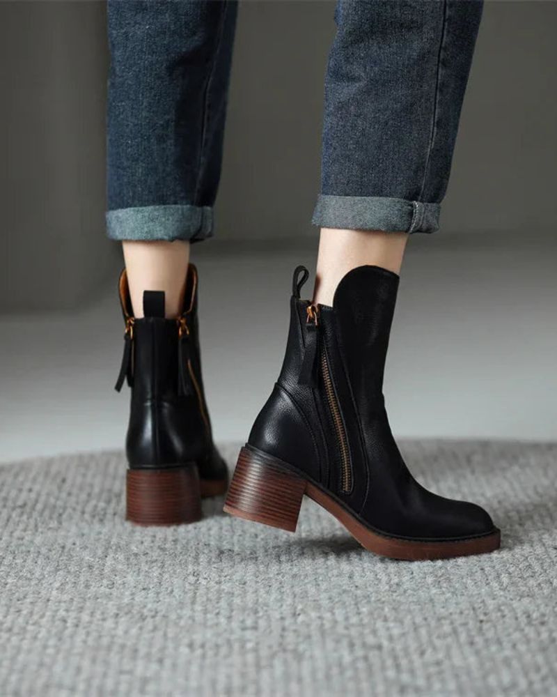 Colette Women’s Ankle Boots with Side Zipper
