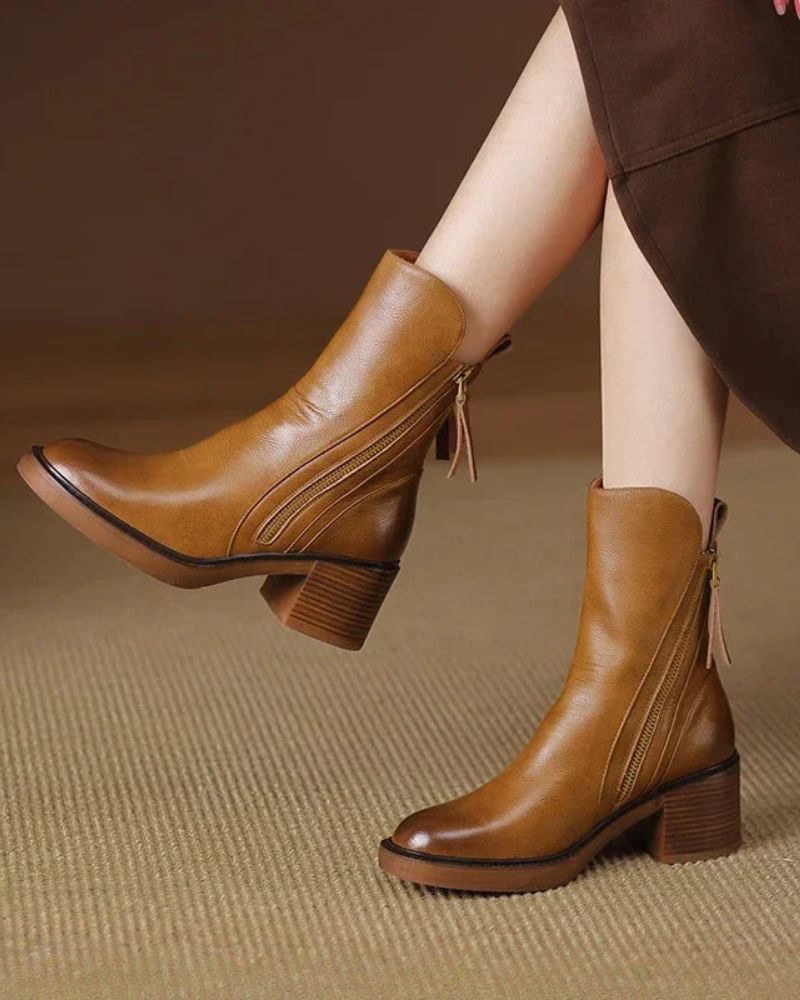 Colette Women’s Ankle Boots with Side Zipper