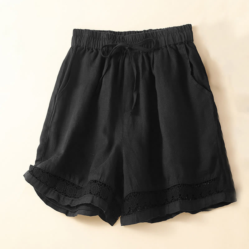 Martina Women’s Cotton Lace Trim Shorts