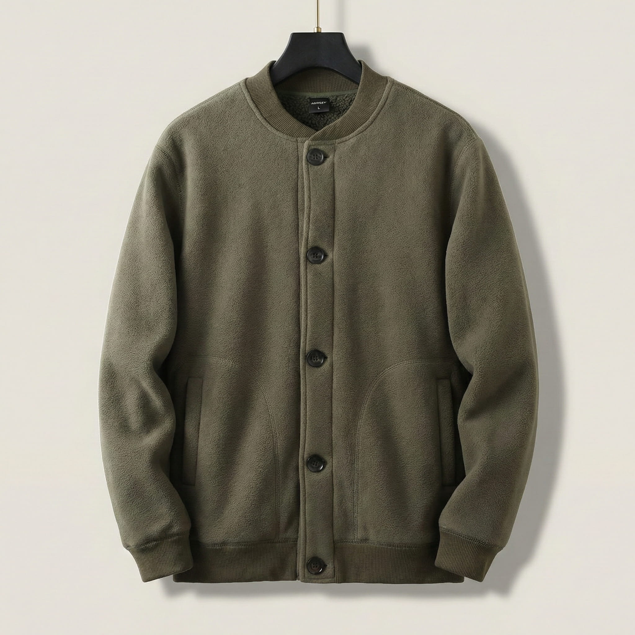 Emilio Men’s Fleece-Lined Button Up Jacket