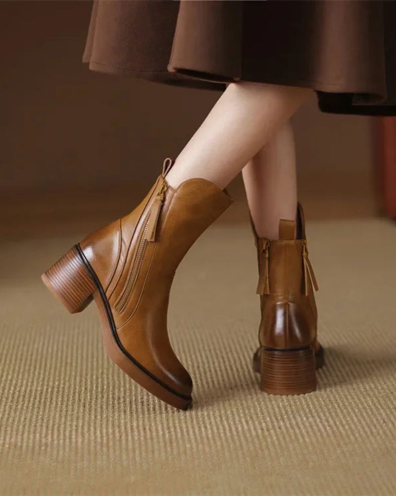 Colette Women’s Ankle Boots with Side Zipper
