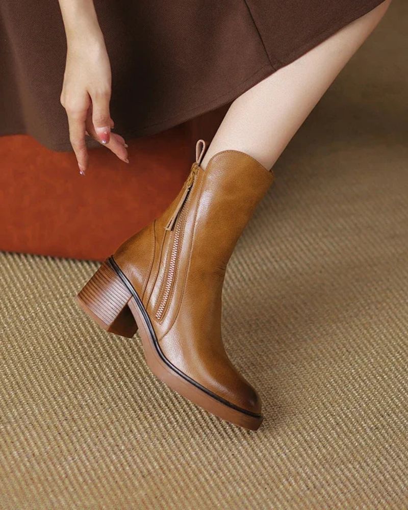 Colette Women’s Ankle Boots with Side Zipper