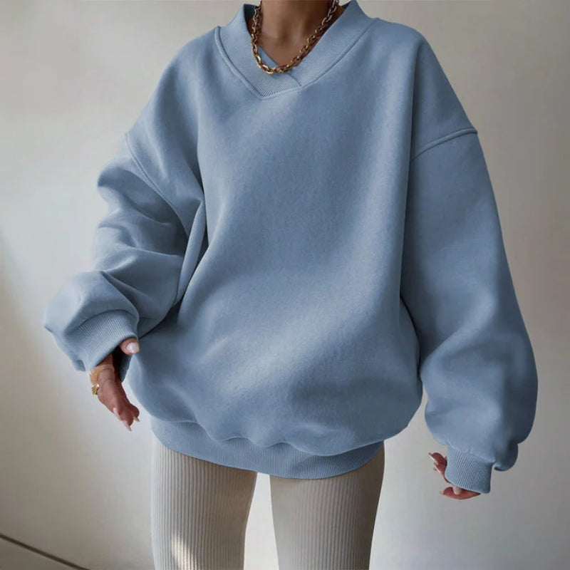 Charlene Women's Oversized Pullover – Soft Knit Jumper with Relaxed Fit