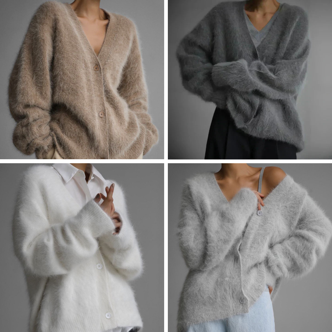 Elara Women's Cashmere Sweater – Luxuriously Soft Knit Cardigan