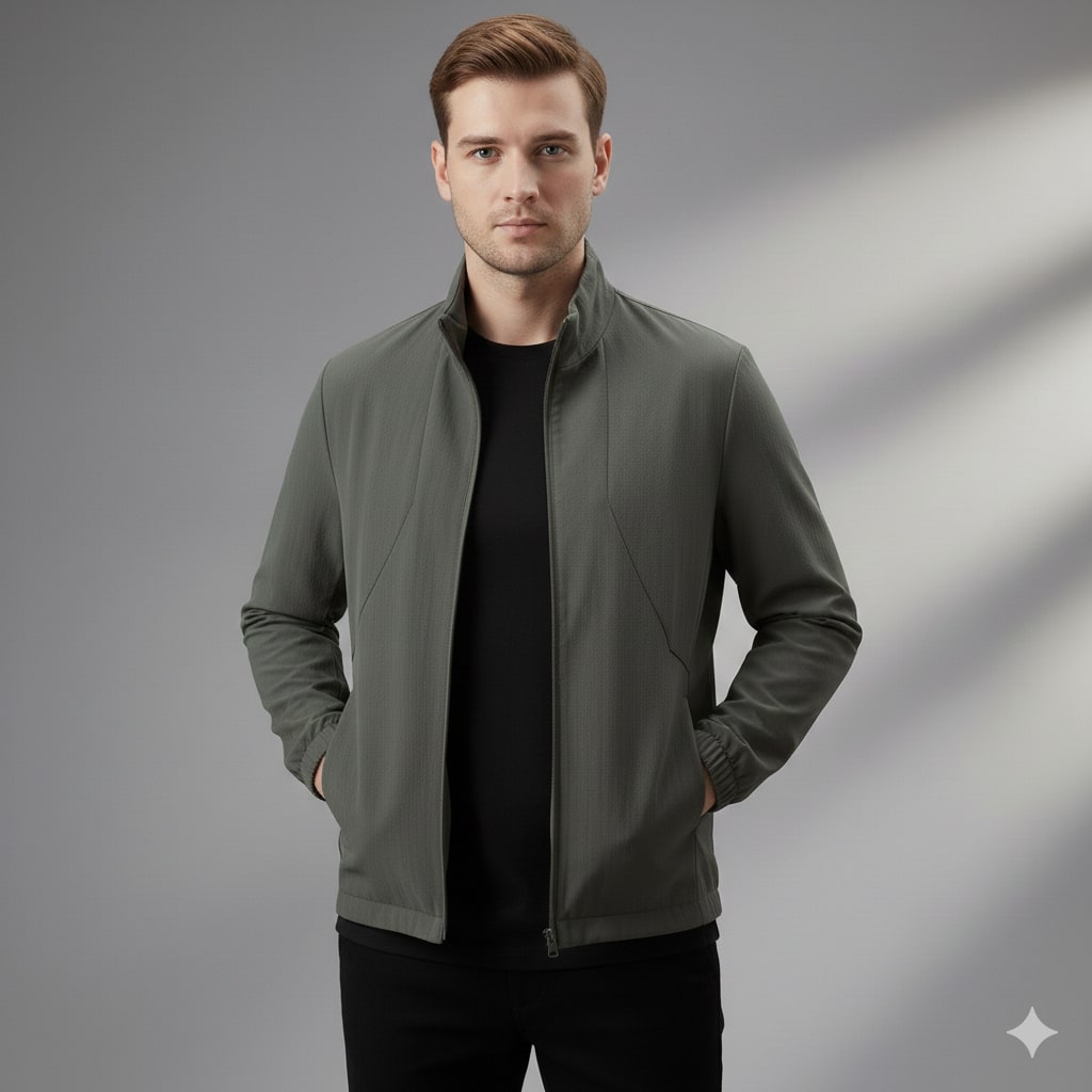 Elian Featherlight Windbreaker Jacket – Water Resistant Shell Lightweight Outerwear
