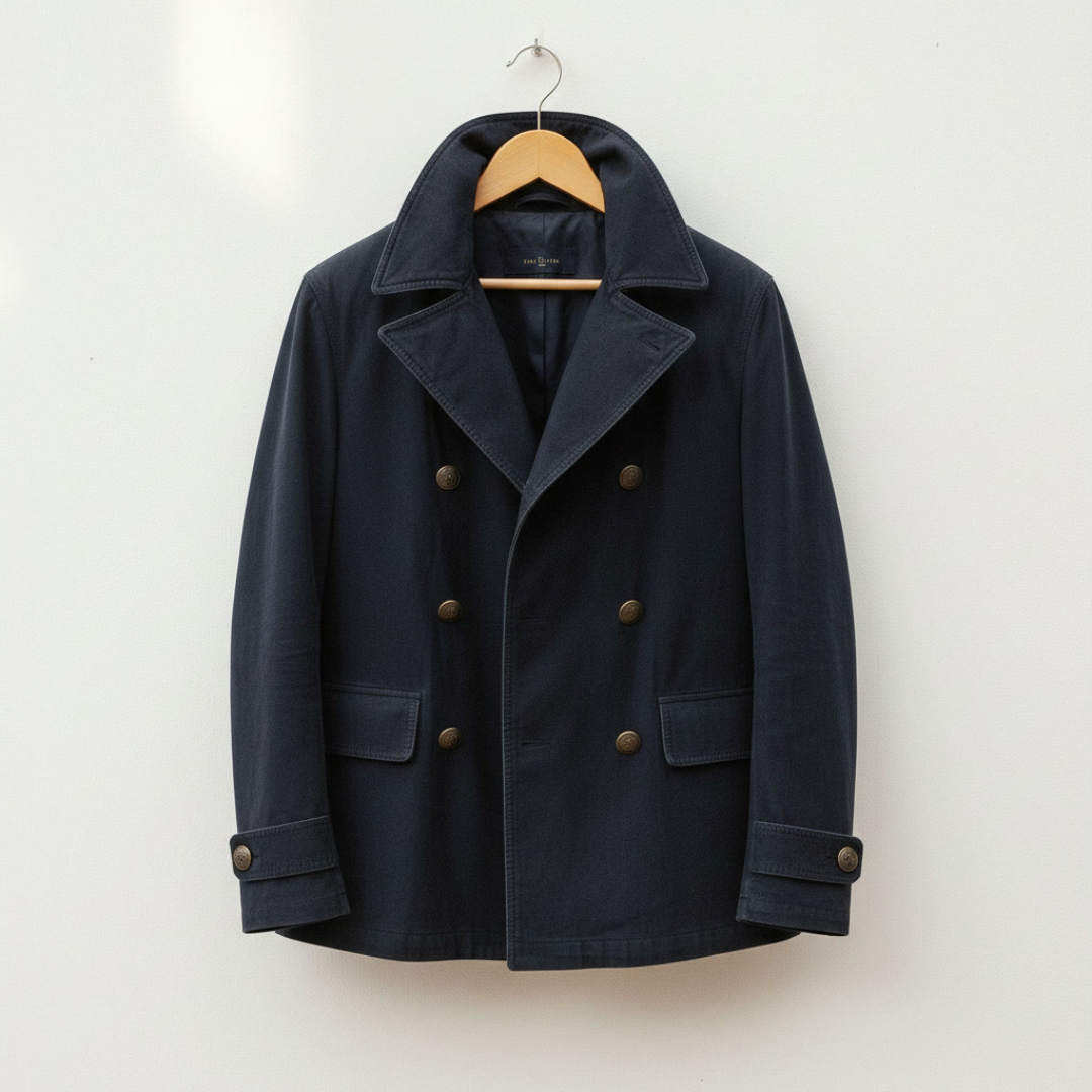 Skylar Men’s Double-Breasted Jacket – Relaxed Stretchy Italian Tailoring