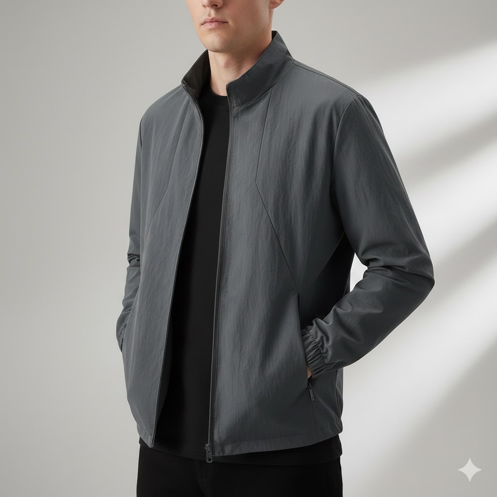 Elian Featherlight Windbreaker Jacket – Water Resistant Shell Lightweight Outerwear