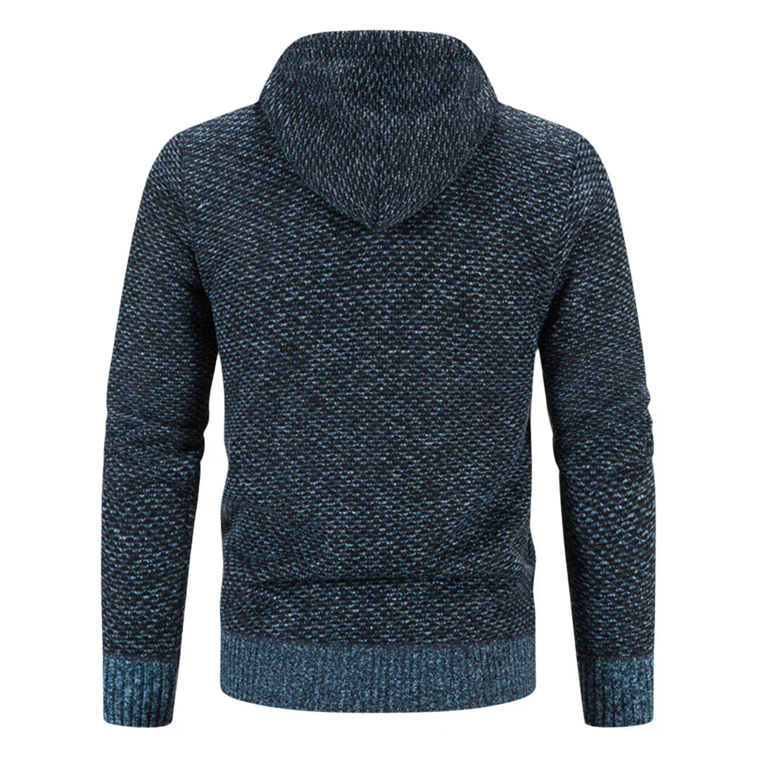 Fred Men’s Knit Hoodie – Soft Brushed Cotton Knit Sweater