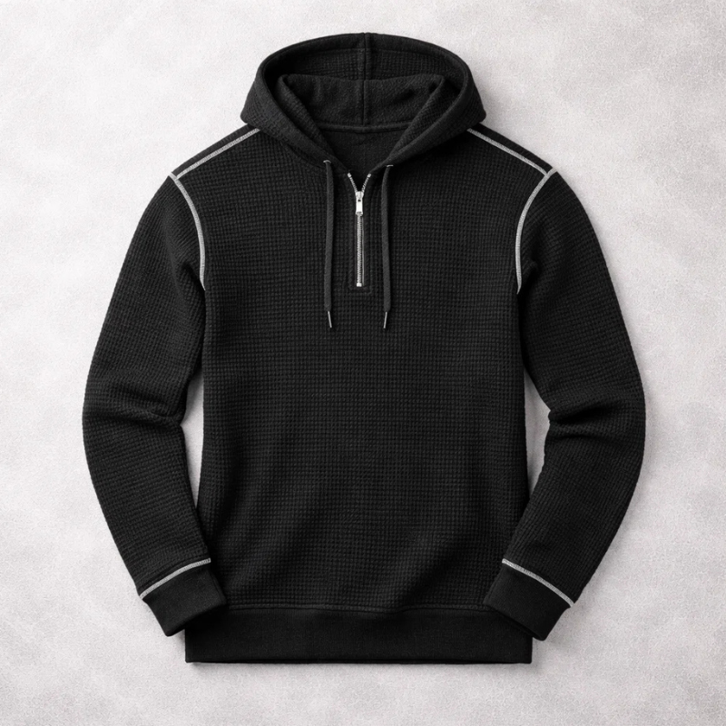 Alfie Men’s Hoodie - Waffle-Knit Cotton