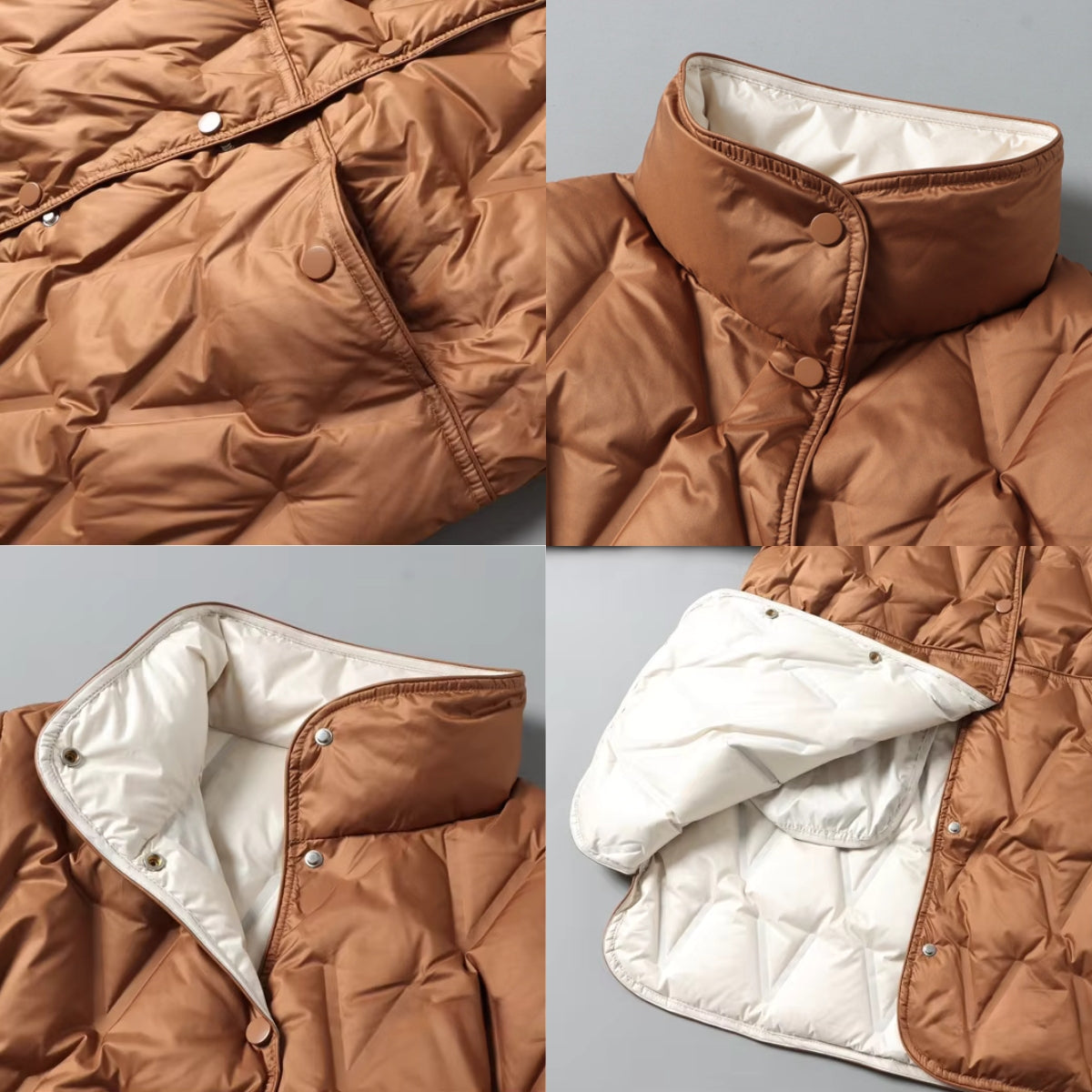 Lorenza Women’s Quilted Down Jacket – Lightweight Insulated Winter Outerwear