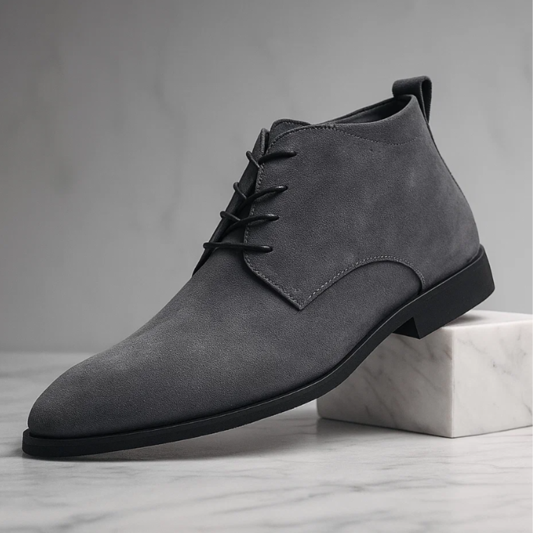 Matteo Men’s Suede Chukka Boots – Classic Lace-Up Design for Smart Casual Style