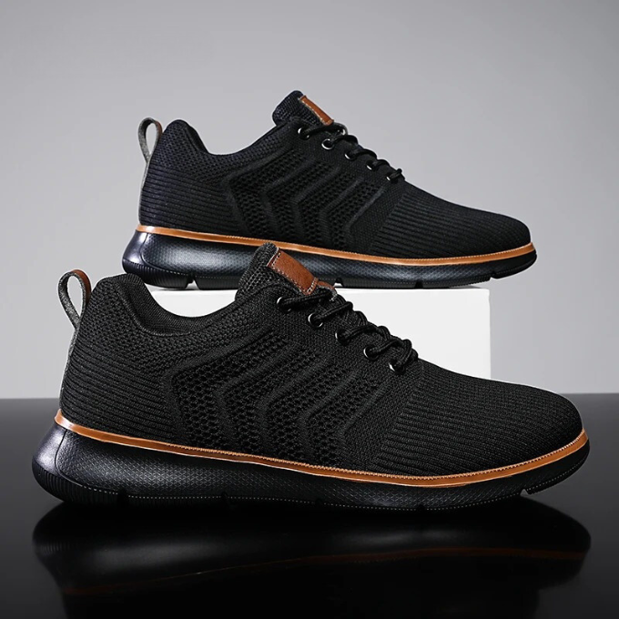 Aldrino Men’s Trainers – Breathable Lightweight Knit Men's Shoes with Cushioned Sole