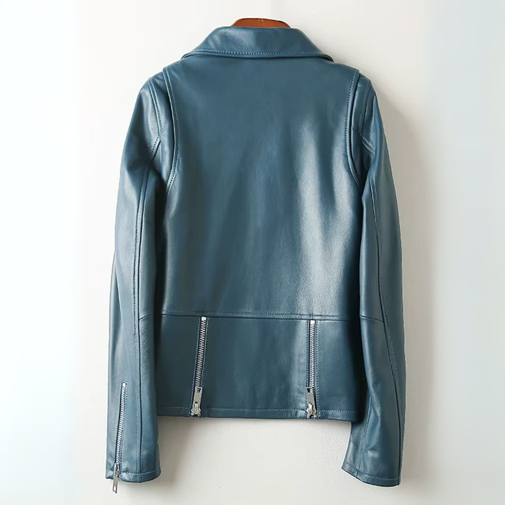 Aleson Women’s Leather Jacket – Smooth Leather with Tailored Fit