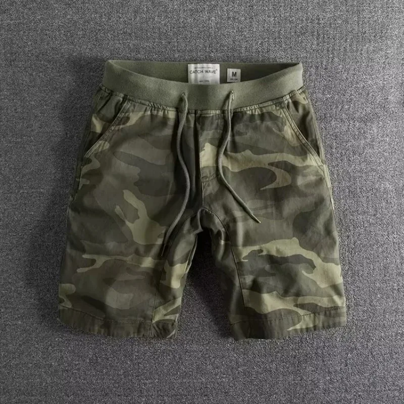 Leonardo Cotton Blend Camo Shorts – Stretch Fit Breathable Athletic Shorts