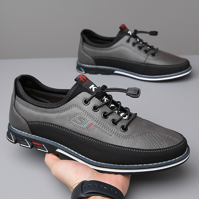 Hugo Men’s Leather Shoes – Eco Leather Barefoot with Waterproof Finish