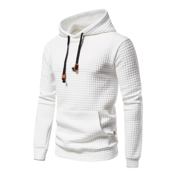 Samuel Men’s Hooded Pullover – Textured Knit Hoodie Sweater
