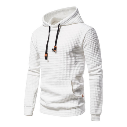Samuel Hooded Knit Pullover – Textured Men's Sweater for Layering & Comfort