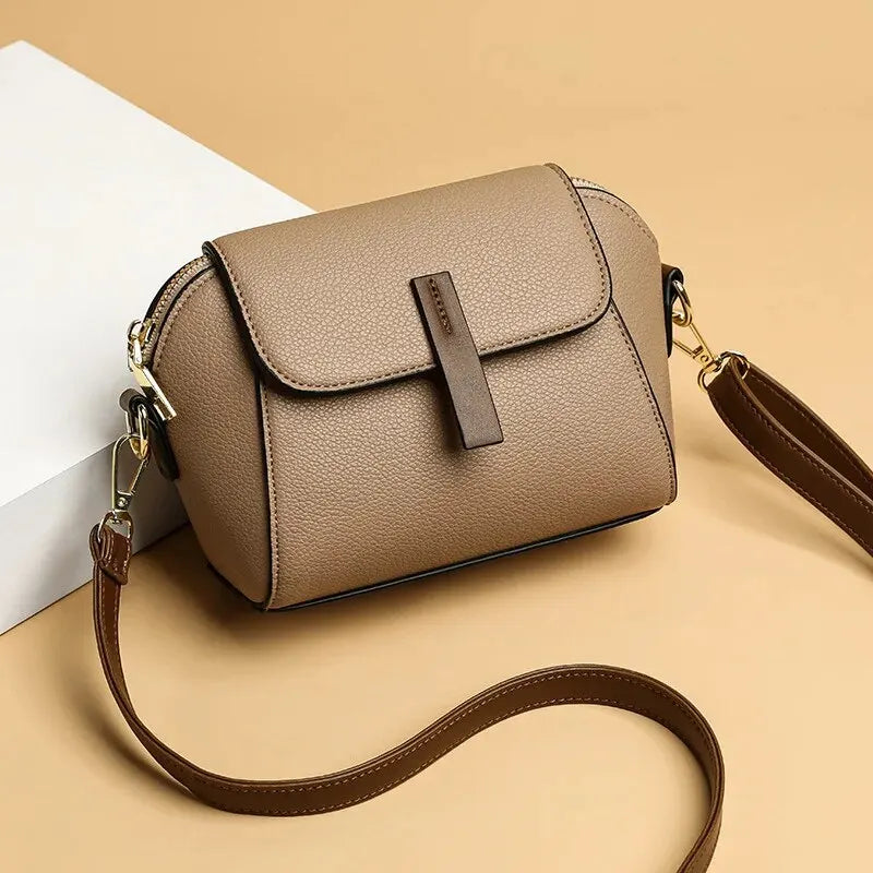 Giorgia Women's Mini Crossbody Bag – Pebbled Vegan Leather Compact Handbag